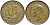 Великобритания 1/2 пенни 1943 Георг VI (1936-1952) KM 844, Spink 4115 бронза 4395-1151