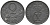 ДАНИЯ 2 ЭРЕ 1942 N; S, КРИСТИАН X (1912-1947) KM 833a цинк 67-152