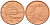ГРЕЦИЯ 2 ЕВРОЦЕНТА 2002 KM 182 сталь плакированная медью UNC 214-347