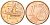Греция 1 евроцент 2014 KM 181 сталь плакированная медью UNC 4516-1243