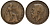 Великобритания 1 пенни 1918 H, Георг V (1910-1936) HEATON MINT KM 810, Spink 4052 бронза 1524-534