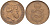 Бразилия 20 рейсов 1869 Педро II (1831-1889) KM 474 бронза 4529-456