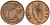 Ирландия 1 пенни 1988 мифологическая птица лира KM 20 бронза 4141-237