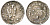 Подветренные острова (Windward, Vent) 6 солей 1731 H, Людовик XV (1715-1774) серебро 00-000-00