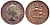 ЮАР 1 пенни 1955 Елизавета II (1952-) KM 46 бронза 00-00