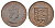 Джерси 1/12 шиллинга 1957 Елизавета II (1952-2022) KM 21 бронза 4634-343