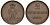 Брауншвейг-Каленберг-Ганновер 2 пфеннига 1854 B, Георг V (1851-1866) KM 217,aKS 152, J. 84 медь 4142-133