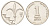Израиль 1 шекель 1985 JE 5745 KM 160 медно-никель UNC 4625-452