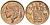 Бельгия 50 сантимов 1970 Belgie, Бодуэн I (1951-1993) KM 149.1 бронза 4528-945