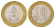 Россия 10 рублей 2008 СПМД, серия Российская федерация - Астраханская область Y 977 биметалл 4631-235