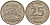 Тринидад и Тобаго 25 центов 1966 герб KM 4 медно-никель 4152-1049