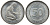 ФРГ 50 ПФЕННИГОВ 1973 G брак!!!! J 384a, KM 109.2 медно-никель aUNC 72-1049