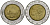 Италия 500 лир 1990 R, Квиринальский дворец в Риме KM 111 биметалл 4138-643