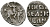 ВЕЛИКОЕ КНЯЖЕСТВО МОСКОВСКОЕ ДЕНГА 1535 - 1547 ИВАН IV ВАСИЛЬЕВИЧ, МОСКОВСКИЙ МОНЕТНЫЙ ДВОР, 0,34 ГР ГиК №43 серебро 262-824