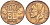 БЕЛЬГИЯ 50 САНТИМОВ 1996 BELGIQUE, БОДУЭН I (1951-1993) KM 148.1 бронза 214-667