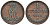 Ганновер 1 пфенниг 1858 B, Георг V KM 233, AKS 156, J. 90 медь 4594-262