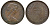 Великобритания 1/2 пенни 1974 Елизавета II (1952-2022) KM 914, Spink 4239 бронза 72-1625