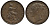 Великобритания 1 фартинг 1854 Виктория (1837-1901) KM 725, Spink 3950 медь 1523-1012