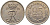 ДАНИЯ 25 ЭРЕ 1965 С;S, ФРЕДЕРИК IX (1947-1972) KM 850 медно-никель 202-731