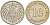 ГЕРМАНИЯ 10 ПФЕННИГОВ 1914 A KM 12, J. 13, Weege 8 медно-никель 212-255