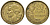 Франция 20 франков 1950 петух, полная надпись, 3 пера KM 916.1, Le Franc 401.2 алюминиевая бронза 4128-532