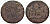 Бельгия 2 сантима 1870 Belges KM 35.1 медь 71-131