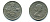 Великобритания 6 пенсов 1957 Елизавета II (1952-2022) KM 903, Spink 4149 медно-никель 4110-1724