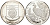 Конго 500 франков 1992 серия охрана природы, павлин Конго KM 12 серебро PROOF 04-320-15