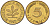 ФРГ 5 пфеннигов 1993 F KM 107 сталь плакированная латунью 4580-363