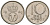 Норвегия 10 эре 1989 Улаф V (1957-1991) KM 416 медно-никель UNC 4621-328