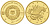 Украина 2 гривны 2008 рак, сертификат, вес 1,24 гр. KM 483 золото PROOF 00-00