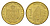 Сербия 1 динар 2009 KM 48 сталь плакированная латунью UNC 4647-136