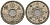 Япония 5 сен 1933 год 8, император Хирохито Сева (1926-1989) Y 53 никель 4602-1037