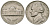 США 5 центов 1970 S (Сан-Франциско), Джефферсон KM A192 медно-никель 4592-753