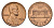 США 1 цент 1962 D, Линкольн KM 201 медь цинк 4627-546