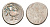Камбоджа 1/8 тикаля 1847 год-тип KM 32 серебро 1526-734