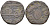 Индия, Сикхское Государство 1 пайса ND 1828, 1830, Ranjit Singh (1799-1839), вес 9,6 гр. KM 7.1 медь 00-00
