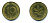 ФРГ 10 ПФЕННИГОВ 1984 J KM 108, J.383 сталь плакированная латунью 46-1442