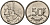 Бельгия 50 франков 1987 Belgique, Бодуэн I (1951-1993) KM 168 никель 4601-114