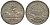Гватемала 1/4 реала 1895 5 звезд, Испанское правление KM 162 серебро 4549-627