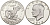 США 1 доллар 1971 S, Президент Эйзенхауэр, лунный орел KM 203a серебро  PROOF 1091-9-12