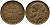 БЕЛЬГИЯ 50 САНТИМОВ 1952 BELGIQUE KM 144 бронза 4387-641