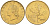 Италия 20 лир 1996 R, дубовый лист KM 97.2 алюминиевая бронза  UNC  4594-1048