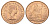 Великобритания 1 пенни 1967 Елизавета II (1952-2022) KM 897, Spink 4157 бронза UNC 4661-1016