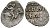 ВЕЛИКОЕ КНЯЖЕСТВО МОСКОВСКОЕ ДЕНГА 1535 - 1547 ИВАН IV ВАСИЛЬЕВИЧ, МОСКОВСКИЙ МОНЕТНЫЙ ДВОР, 0,34 ГР ГиК №26 серебро 262-854