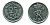 ДАНИЯ 25 ЭРЕ 1966 KM 850 медно-никель 04-926