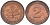 ФРГ 2 пфеннига 1977 D KM 106a, J. 381a сталь плакированная медью 66-444
