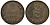 Гернси 8 даблов (дублей) 1834 KM 3 медь 650-834