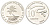 Кокосовые острова 10 центов 2004 X 12 медно-никель BU 4624-524