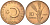 Турция 10 курушей 1968 KM 891.1 бронза 4567-134
